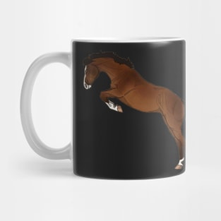 Jumping Bay Horse Mug